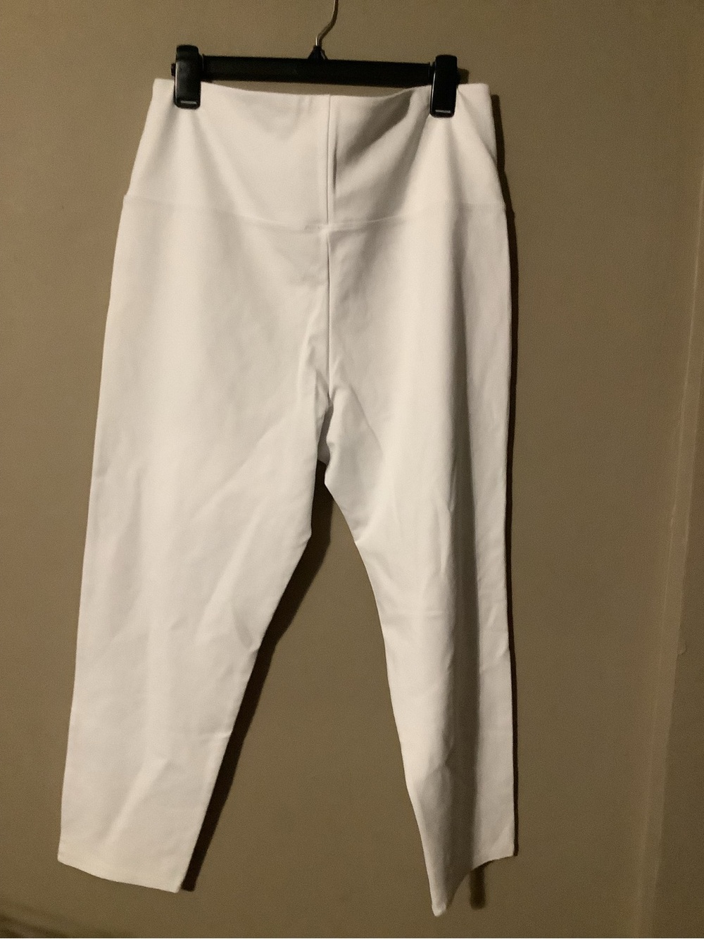 Women’s White Stretch Leggings - Classic High-Rise
